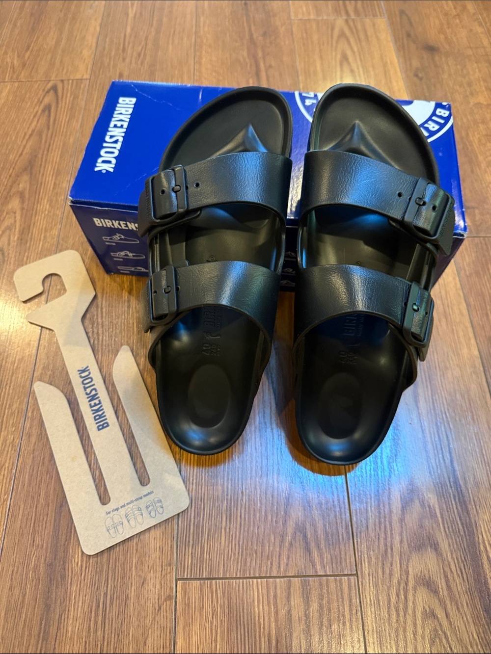 Birkenstock Arizona EVA Two-Strap Sandals in Black